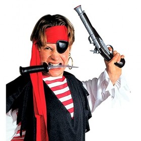 Widmann 3085P - Pistolet pirate antique, accessoire de costume, noir