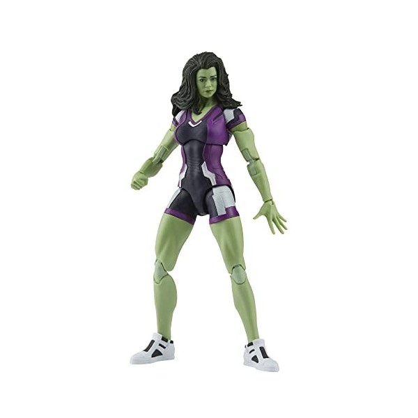 Marvel Hasbro Legends Series, Figurine de Collection She-Hulk de 15 cm MCU Disney+, 2 Accessoires et 1 pièce Build-a-Figure F