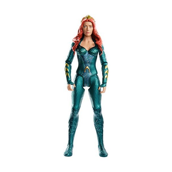 DC Comics Aquaman Figurine Mera articulée 30 cm, 11 points darticulation, jouet pour enfant dès 3 ans