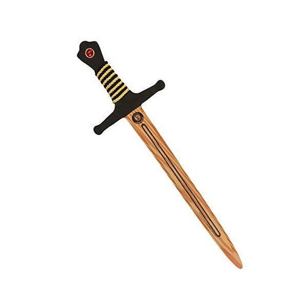 Liontouch - WoodyLion Épée, Or & Rose – Grande | Jouet en Mousse Imitation Bois pour Jeu dImagination dans Les Bois | Armes 