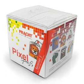 Pixel P90071-63501 Kit de bricolage amusant 33 pour enfants, système dassemblage simple avec des petites pierres en bioplast