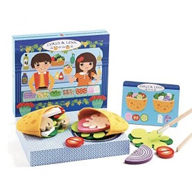 DJECO- Imitación El Kebab de Cyrus & Lena Kits pour Cuisine et pâtisserie, 35500, Multicolore