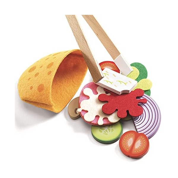 DJECO- Imitación El Kebab de Cyrus & Lena Kits pour Cuisine et pâtisserie, 35500, Multicolore