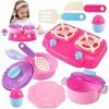 HYAKIDS Accessoire Cuisine, Jouet Kit Cuisine Enfant avec Casseroles et Poêles, Chef Jeu de Rôle, Jeux de Cuisine Cadeau pour