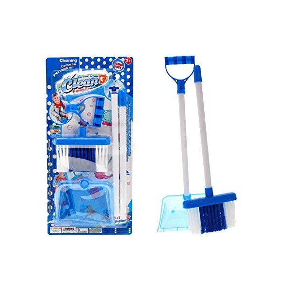 Jeu dimitation Set de Nettoyage Brosse et Pelle