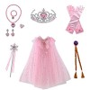 Qingzhuan Princesse Dress up Set, Costume Princesse fille Costume Petite fille Cosplay jeu set