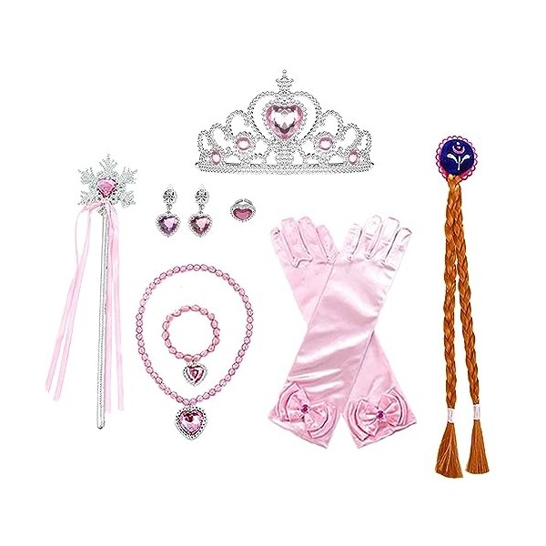 Qingzhuan Princesse Dress up Set, Costume Princesse fille Costume Petite fille Cosplay jeu set