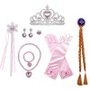 Qingzhuan Princesse Dress up Set, Costume Princesse fille Costume Petite fille Cosplay jeu set