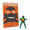 The Loyal Subjects Tortues Ninja Figurine et Comic Book BST AXN x IDW Michelangelo Exclusive 13 cm