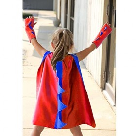 XGOPTS Enfants Cape de Dinosaure Costume Halloween Capes à Capuche Longue Manteau Déguisement Halloween Cosplay Animaux Anniv