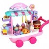 Rianpesn Faire Chariot crème glacée - Jeu Simulation Camion crème Couleurs Vives,Kids Products Ice Cream Play Set pour Chambr