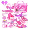 Lanbowo 1 Set Beauté Salon Jeu Set Fait Semblant Maquillage Kit Enfants Jeu Jouet Maison Jeu avec Portable Boîte - 25 Pièces