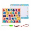 MagiDeal Blocs Russes Puzzle orthographe Blocs de Lettres Jeux Montessori Jouet préscolaire Outils éducatifs intéressants App