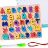 MagiDeal Blocs Russes Puzzle orthographe Blocs de Lettres Jeux Montessori Jouet préscolaire Outils éducatifs intéressants App