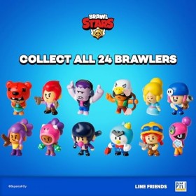 Brawl Stars Lot de 5 Figurines à Collectionner, BRW2040B, Taille Unique