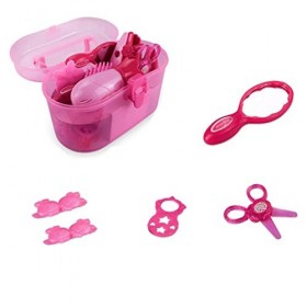 Mallette de maquillage et de maquillage pour enfants avec un ensemble de maison de jeu simulé Ensemble de beauté de filles Jo