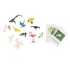 perfk Jouet Assorti danimaux Montessori, Figurines danimaux, Jouets dapprentissage, Ensemble de Jeu Miniature, Jouets de t