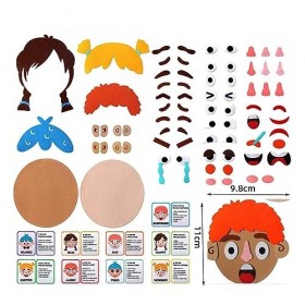 Amagogo Apprentissage émotionnel social Jeu de visages amusants Express Emotions Jouet sensoriel Jouet éducatif, jeux dautoc