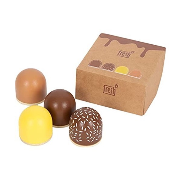 Small Foot Baisers au Chocolat Fresh en Bois, Accessoires pour la Cuisine denfants, à partir de 3 Ans, 12349 Jouets, Multico