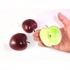 ERRO 3 demi-pommes en plastique - 01066 - Décoration de fruits factices - Imitation alimentaire - Fake Food - Idée de décorat