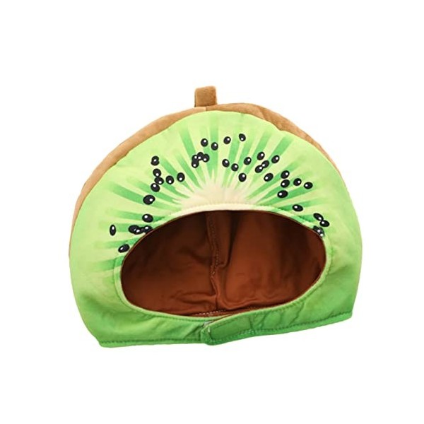 OATIPHO Kiwi Couvre-Chefs Chapeau De Fruits En Peluche Chapeau Tropical En Peluche Chapeau De Seau De Kiwis Décor Animalier A