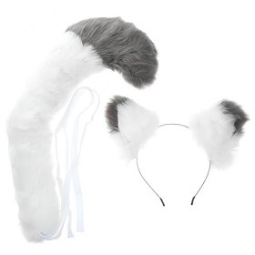 FRCOLOR 1 Set Halloween Costumes Cheveux Accessoires Bandeaux Cosplay Accessoires Halloween Queue DAnimal Jeu De Rôle Queue 