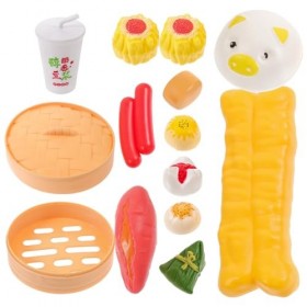 TOYANDONA 1 Ensemble De Jeu De Nourriture De Petit Déjeuner Chinois Jouet De Cuisine Jouet De Cuisine Cuit À La Vapeur Ensemb