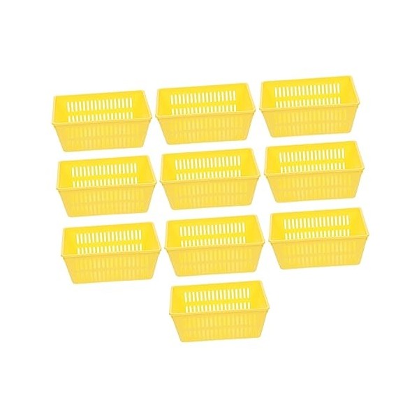 STOBOK 10 Pièces Jeu Panier De Pièces Panier Étagère En Plastique Panier De Stockage De Pièces Panier Mini Panier Petit Suppo