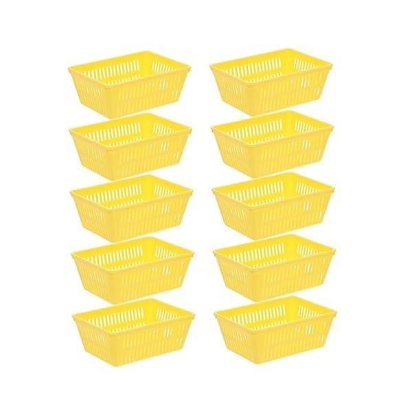 STOBOK 10 Pièces Jeu Panier De Pièces Panier Étagère En Plastique Panier De Stockage De Pièces Panier Mini Panier Petit Suppo