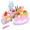 Whp273 Maison de jeu pour gâteau danniversaire Jouet simulation pour enfants Cuisine Gâteau Fruits Couper et couper Musique 