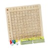 F Fityle Tableau de Multiplication Montessori Multiplication Mathématiques Éducatives Jouets Table Jeu de Société pour Enfant