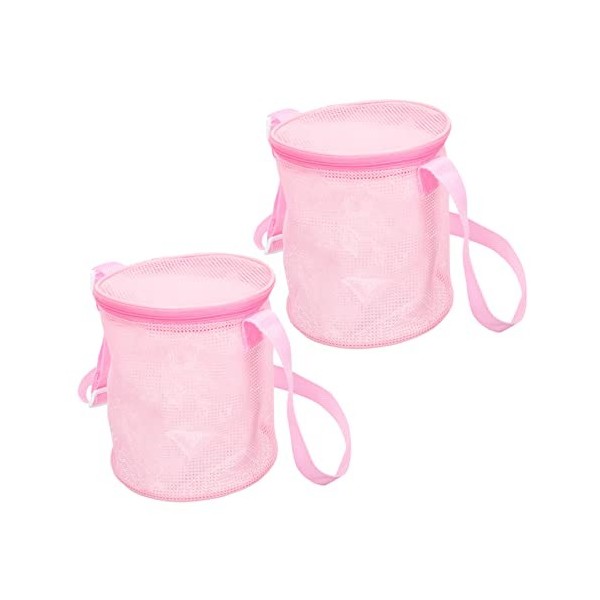 Toyvian Sac De Plage 2 Pièces Sac En Filet Organisateur De Jouets De Sable Sac De Collecte Sacs De Coquille Pour Enfants Outi