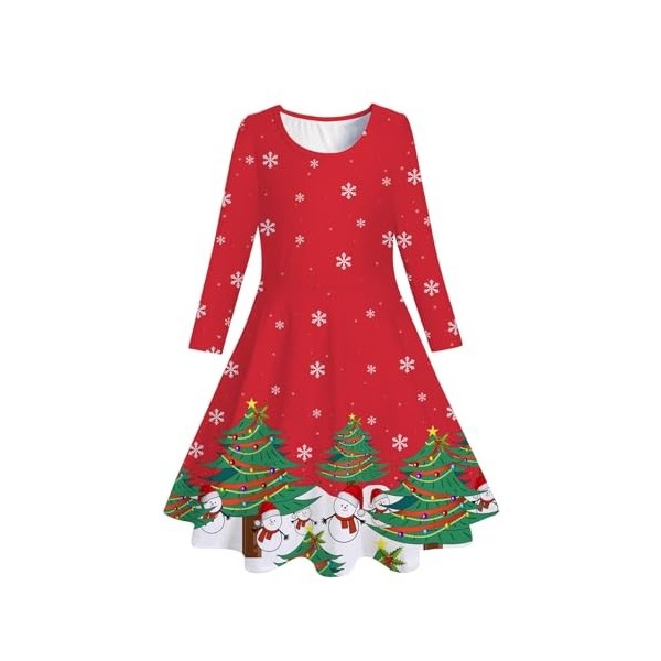 Xiaojiu 1er Noël Fille Deguisement Pere Noel Bebe Fille Déguisement Sorcière Fille 10,Déguisement Halloween 3 Ans Robe De Noe