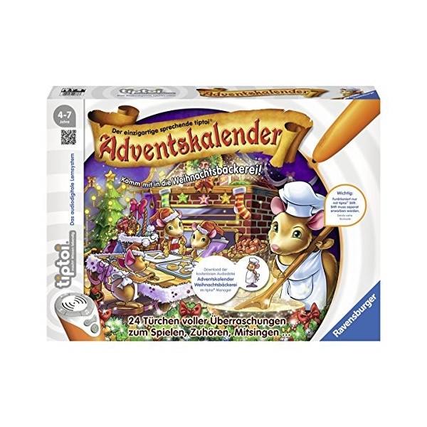 Ravensburger Tiptoi 00738 Calendrier de lAvent dans la Boulangerie de Noël
