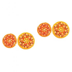 Toyvian Jouets De Développement 4 Pcs Pizza Chee Chee Le Jouets Éducatifs pour Enfants Jouet De Cerveau Jeu De Rôle Match Piz