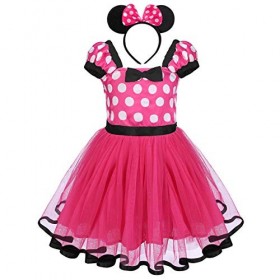 FYMNSI Enfant Bébé Fille Déguisement Costume de Vache à Lait avec Bowknot Bandeau Princesse Robe de Tulle en Tutu pour Carnav