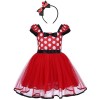 FYMNSI Enfant Bébé Fille Déguisement Costume de Vache à Lait avec Bowknot Bandeau Princesse Robe de Tulle en Tutu pour Carnav