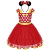 FYMNSI Enfant Bébé Fille Déguisement Costume de Vache à Lait avec Bowknot Bandeau Princesse Robe de Tulle en Tutu pour Carnav