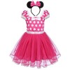 FYMNSI Enfant Bébé Fille Déguisement Costume de Vache à Lait avec Bowknot Bandeau Princesse Robe de Tulle en Tutu pour Carnav