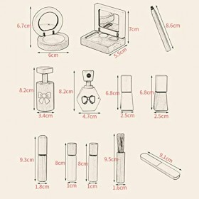 Zerodis Outil de Coiffure de Simulation, Jouet de Cheveux de beauté en Bois Simulation éducatif Semblant Jouer Jouets Jouet c