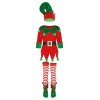 TSSOE Deguisement Lutin Enfant Garcon Vetement de Noel Fille Tenue Jeu de Rôle Santa Costume de Noël Cosplay Elf Chapeau Luti