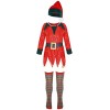 TSSOE Deguisement Lutin Enfant Garcon Vetement de Noel Fille Tenue Jeu de Rôle Santa Costume de Noël Cosplay Elf Chapeau Luti