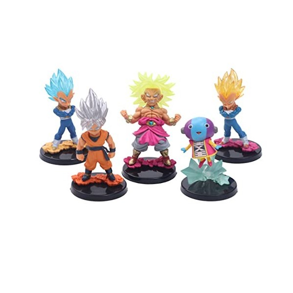 5 pièces/Ensemble Dragons-balles Goku végéta Support Figurine modèle Jouets