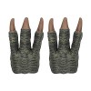 belupai 2pcs Griffes de Dinosaure, Gants Faux Dinasour Lifelike Velociraptor Jeu de Rôle Griffes en Latex Halloween pour Enfa