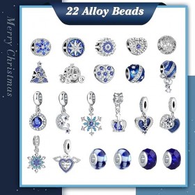 WEVOL Calendrier de lAvent Bijoux 2023 Femme Fille, 24 Surprises Calendrier de lavent Enfant Ado, DIY Calendrier de Noël Ch