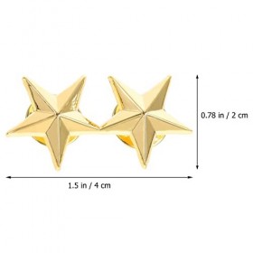 Milisten 12 Pièces Badges en Forme Détoile Revers Étoile Décor Notation Badges Fête Bricolage Casquettes Badges De Costume D