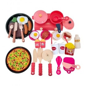 Folpus Ensemble de Jeu de Cuisine pour Tout-Petits, Ensemble de Cuisine, Jouets de Cuisine, Ensemble de Jeu de Cuisine pour F