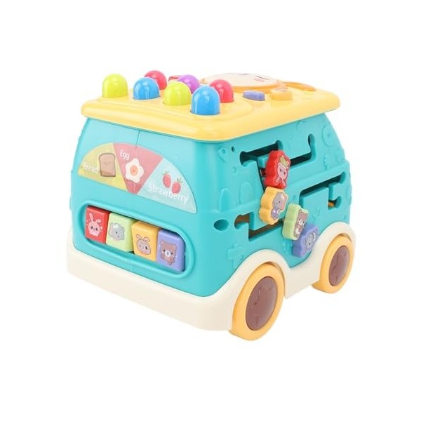 Gedourain Jouet Bus pour bébé, équipement éducatif pour Enfants, Jeu de Labyrinthe à Impact Taupe, Longue Durée de Vie, Dével