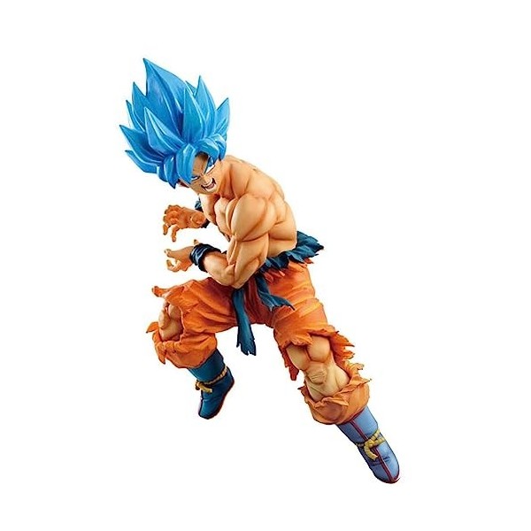 2 Pièces Super Goku Végéta Dieu PVC Figurines daction 17 Cm, Figurines DAnime Super Saiyan Bleu Figurine Jouets