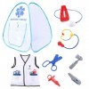 WOTEG médecin pour - Déguisement Docteur, Ensemble Jeu rôle, Jeu Simulation, 8 pièces | Faire Semblant Jouer Docteur Playset 